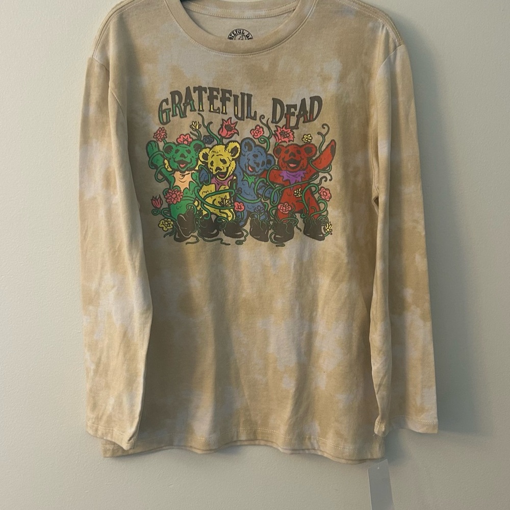 Grateful Dead Kids Tie-Dye Long Sleeve Shirt - Tan